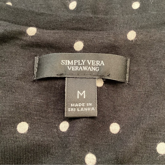 Simply Vera Vera Wang Black Polka Dot Pajama Set - Picture 4 of 9